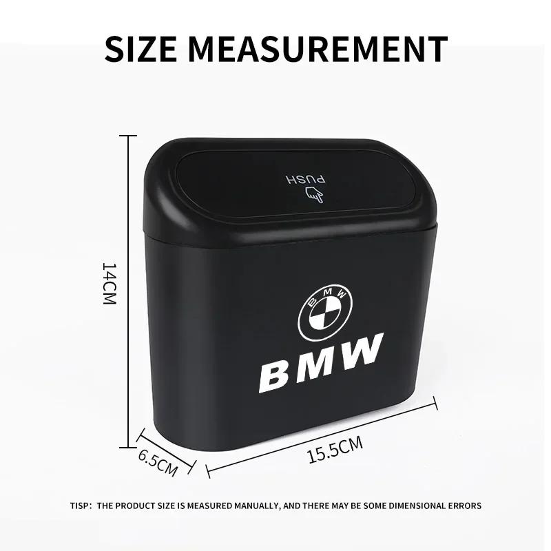 Pro BMW přenosný závěsný mini odpadkový koš do auta, odpadkový koš s víkemPro BMW E46 E39 E90 E60 E36 F30 F10 E30 F20 E92 M3 M4