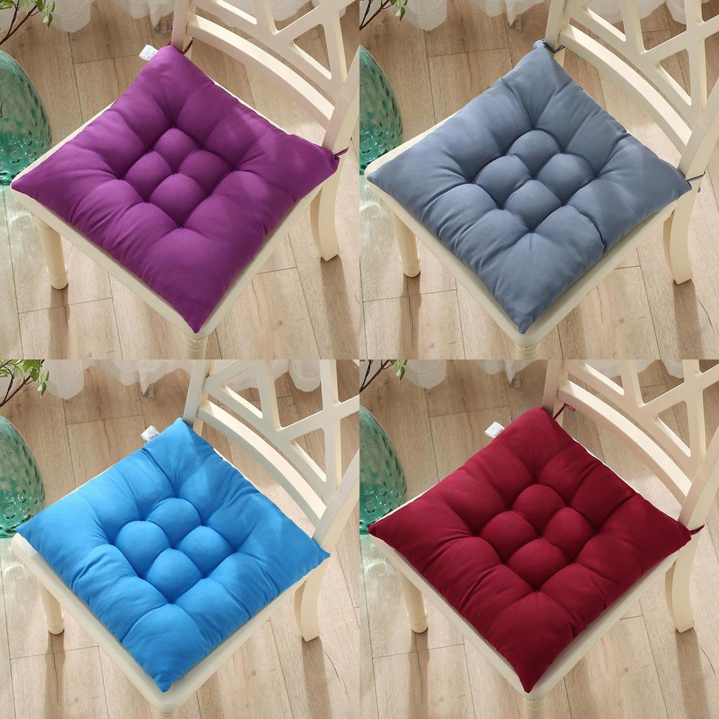Modern Minimalist Cotton Office Chair Cushion With Ties For Home And Workspace Comfort