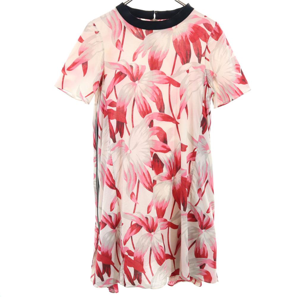 Marni Short Sleeve Long Dress 40 Pink Women Used