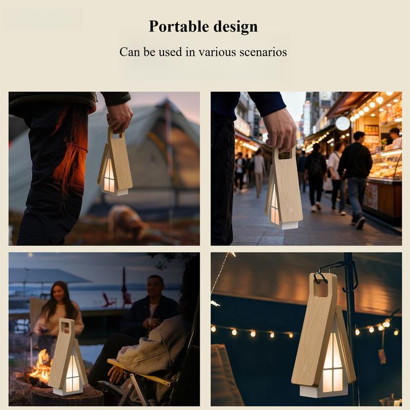 Creative Foldable Mini House Night Light Table Desk Reading Lamp for Bedroom Bedside Gift Indoor Lighting Fixtures Rechargeable