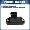 Ignition Control Module, Inner Ignition Module Control Unit No.10482803/16201599 for GMC P30 Van V6 4.3L 1996-1999 ABS Black, 1 Pc