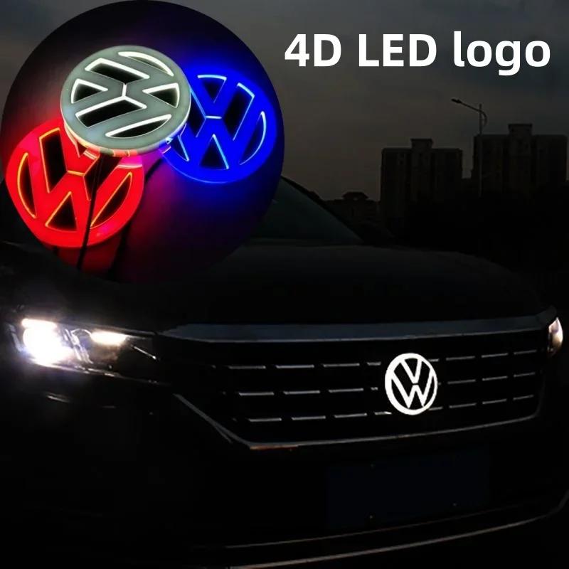 ·4D LED Car Front Rear Emblem Badge light Sticker For VW Polo Golf Jetta Beetle CC Tiguan Touran Passat MK7 MK5 B5 B6 AccessorieKD1