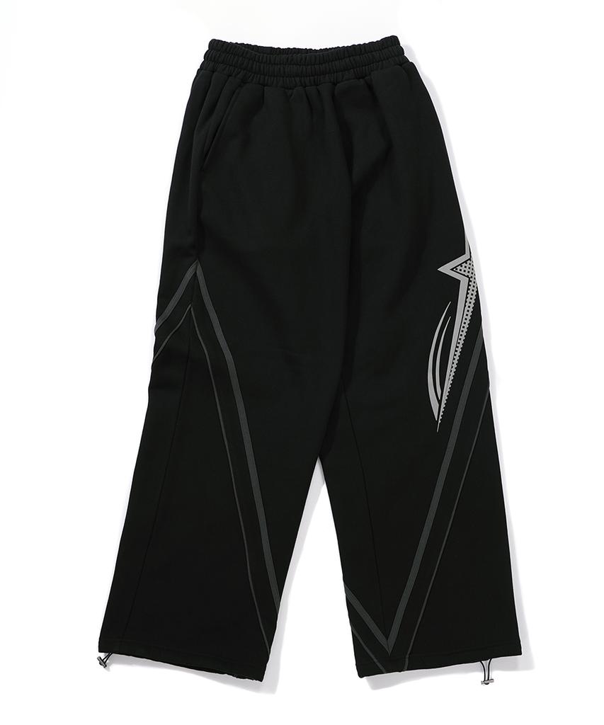 GAKKAI UNIONS Rising Sweat String Line Pants Black