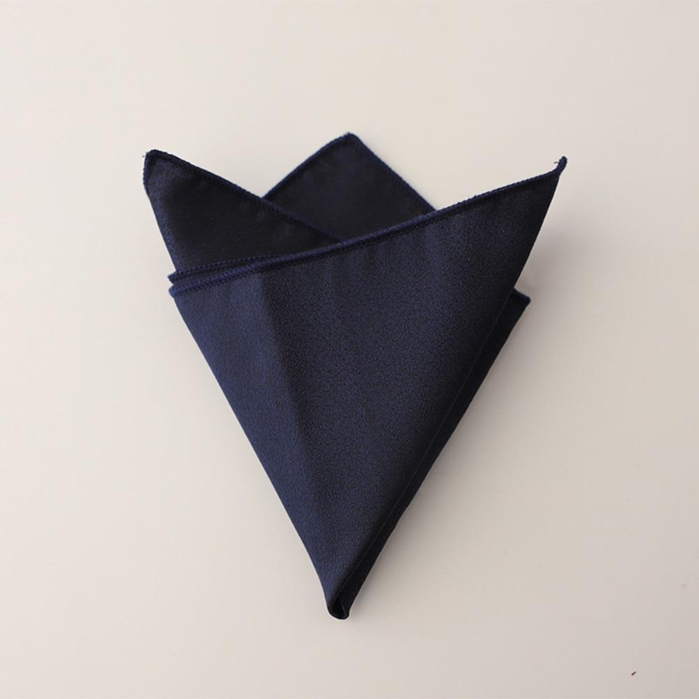 Polyester Men Handkerchief Solid Color Wedding Shirt Accessory Elegant Mens Pocket Square  For Men