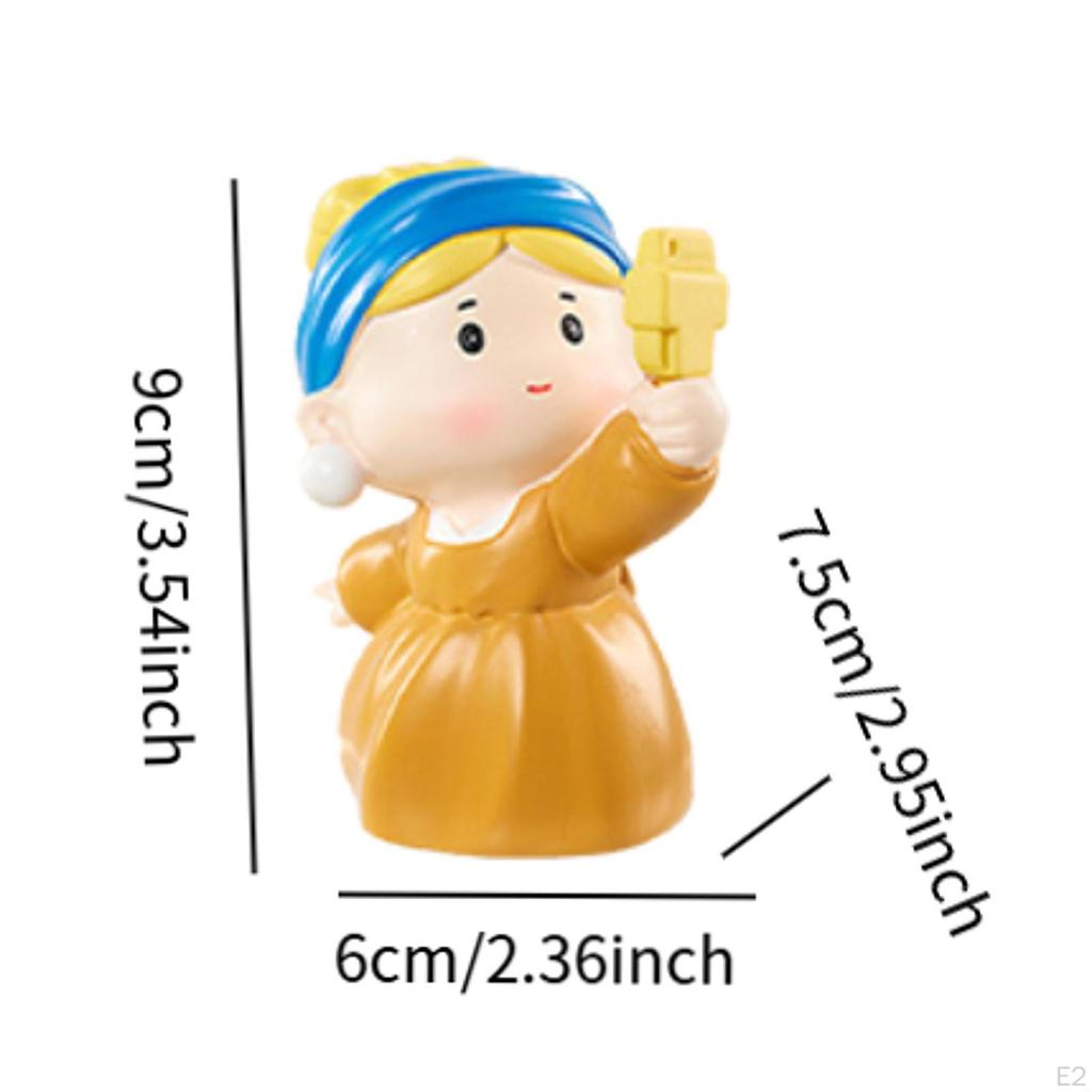 Pearl Girl Figure Ornament Desktop Decor Random Design Box Toy Boys Children