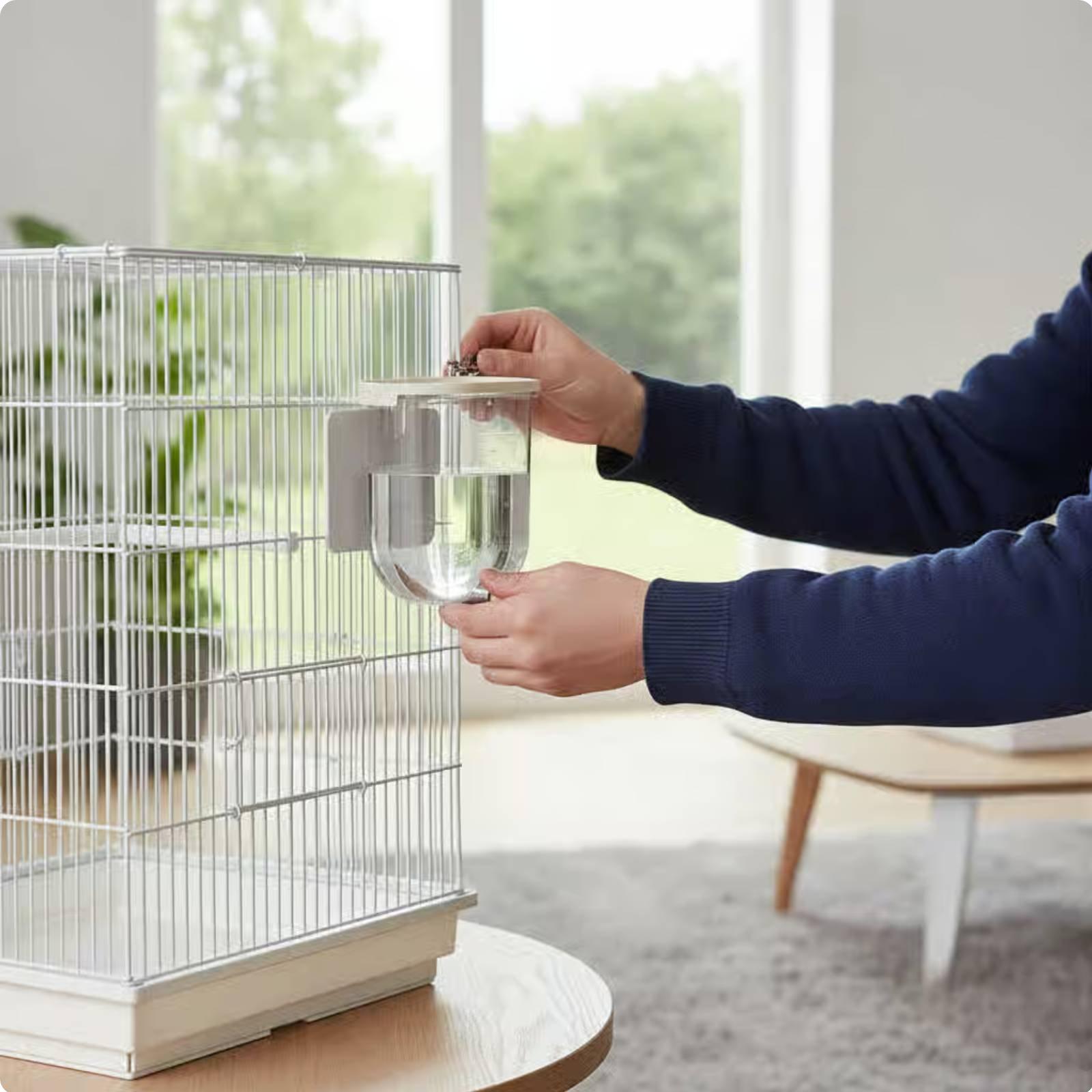 Automatic Parrot Water Feeder Large Capacity