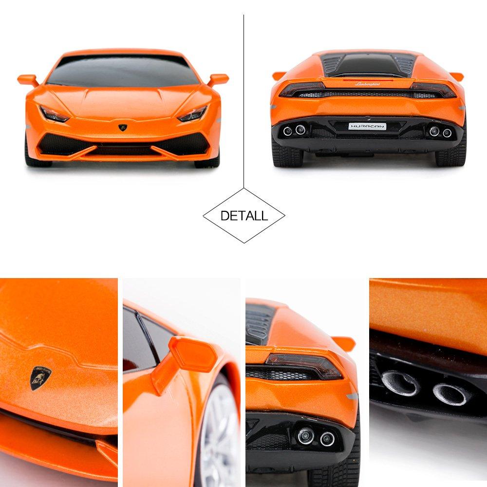 RASTAR 1:24 2.4GHz Lamborghini Huracan LP610-4 RC Model Car, Orange