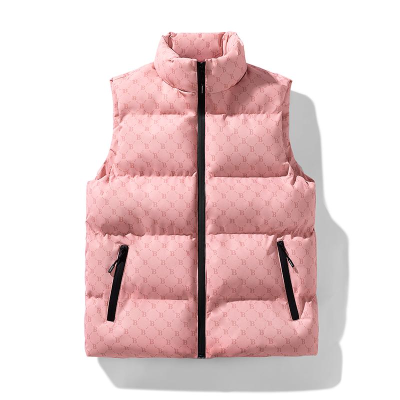Gilet coupe-vent sans manches pour hommes, ample et chaud, à la mode, haut à col montant pour l'extérieur, nouvelle collection hiver