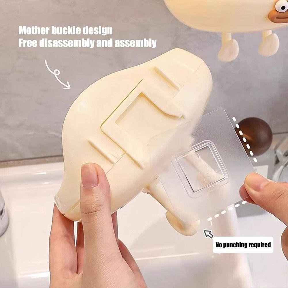 1Pcs Universal Punch Free Soap Box Multi-purpose Wall Mounted Soap Dish Box Cloud Cute Drainage Storage Rack Bathroom Supply