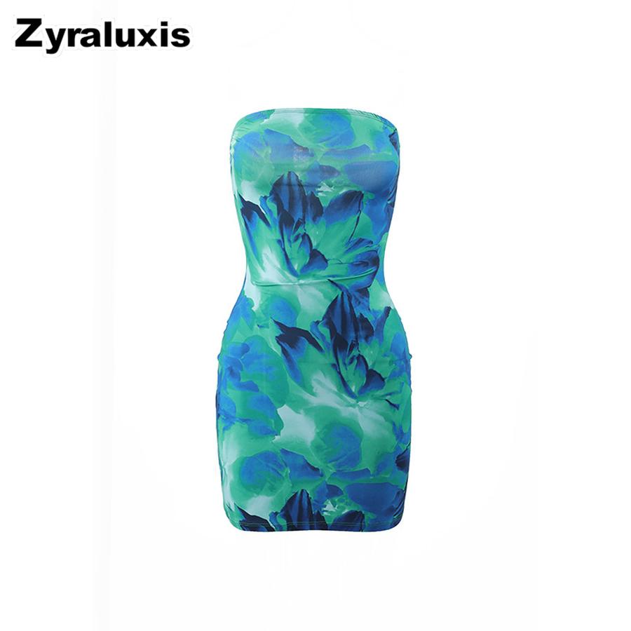 Sexy Summer Women's Off-Shoulder Floral Print Slim Fit Bodycon Mini Dress Drop Shipping
