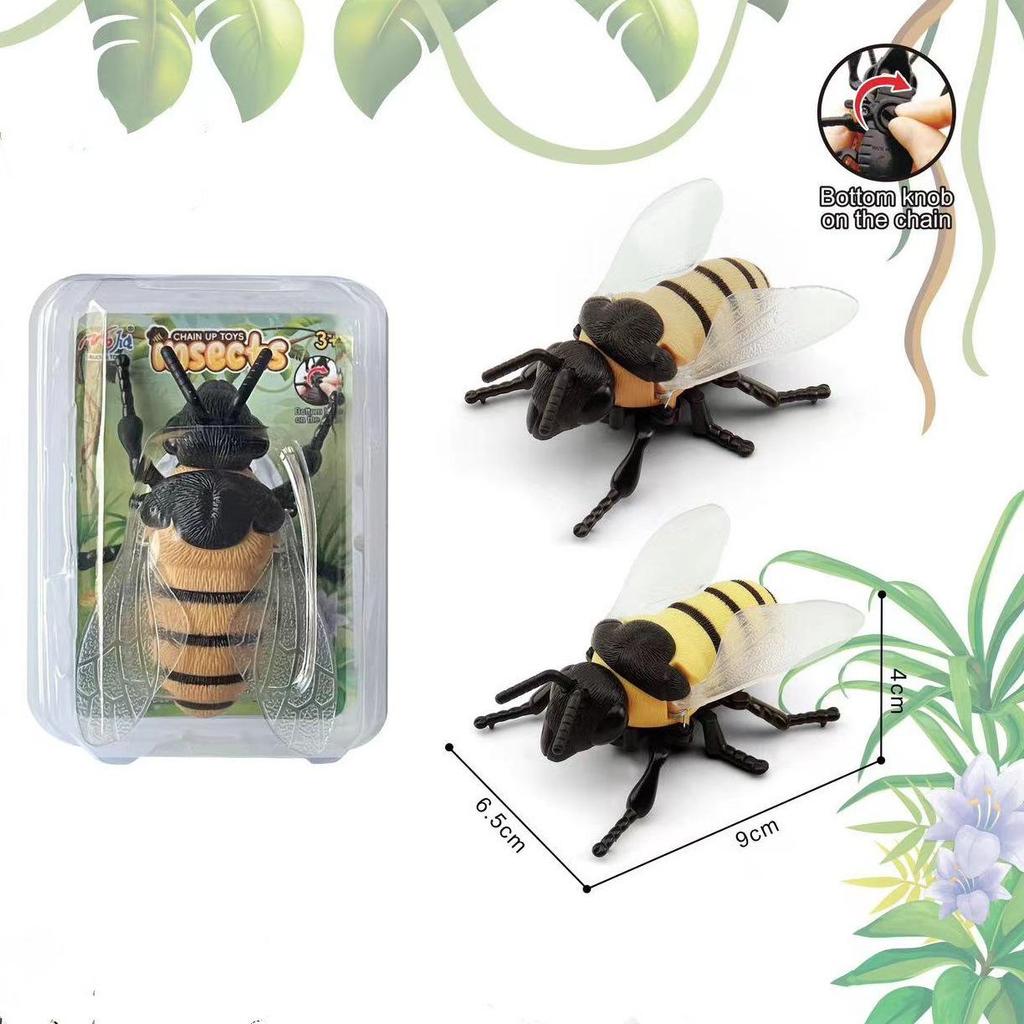 Creative Wind-Up Clockwork Beetle Toy: Crawling Prank Insect Model for Kids