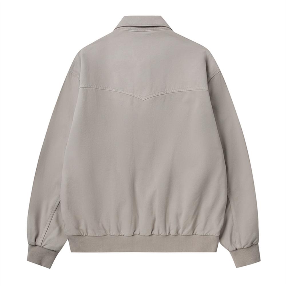 Carhartt WIP OG Santa Fe Jacket Classic Loose Fit Pocket Zip Closure Long Sleeve Men jackets Dark-Beige I034825-2OR-GD