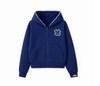 Casual Velvet Men's Print Zipper Sweater High Street Hip Hop Rap Street American Men's and Women's Coat Sweater