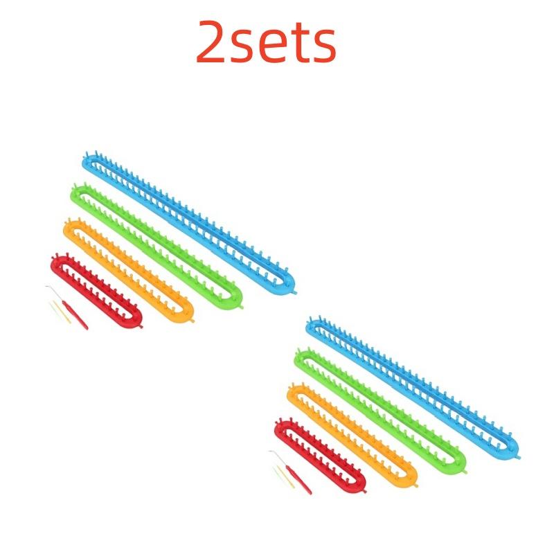 1 Set Rectangle Round DIY Knitting Loom Scarf Sweater Hat Shawl Stitching Knit Handmade Craft Weaving Braiding Tool
