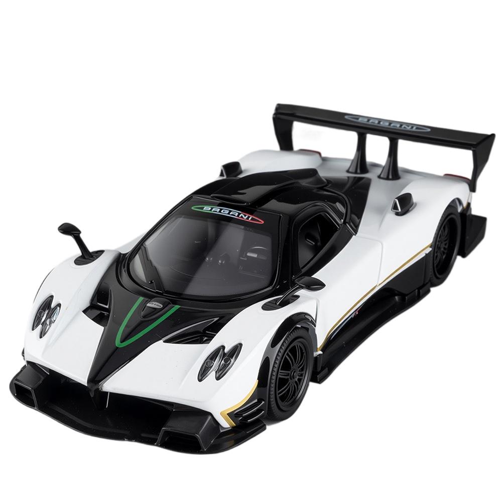 1/32 Pagani Zonda R Supercar Alloy Car Model Sound and Light Pull Back Children's Toy Collectibles Birthday Gift