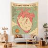 Cute Cat Flower Hanging Cloth Office Living Room Tapestry Home Wall Decoration Tapestry