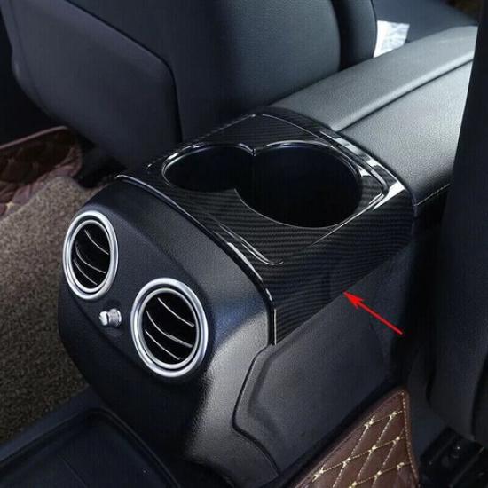 Frame Cover Gear Water Cup Holder For Benz E-Class W213 ABS Carbon Fiber 16-