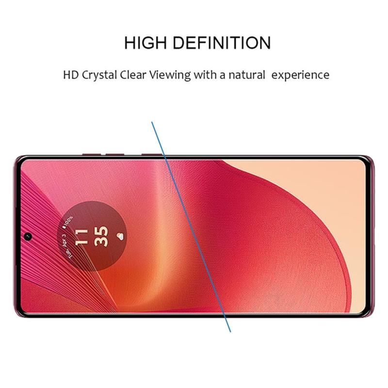 For Motorola Edge 50 Fusion 5G Tempered Glass Full Screen Protector 3D Curved Side Glue Edge