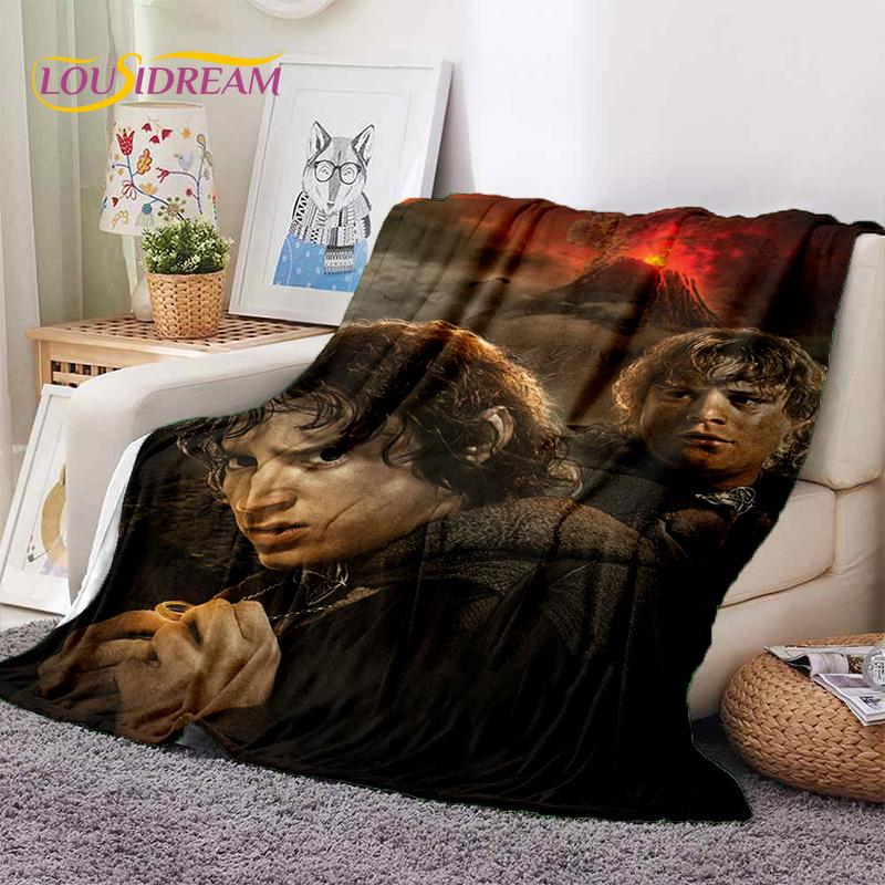L-Lord of The Rings H-Hobbit Movie Soft Blankets,Keep Warm Throw Blanket Comfortable Blanket for Picnic Beds Sofa Home Bedroom