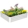 Raised Garden Bed Made of Steel, Planting Bed Cold Frame Garden Bed Flower Box Stackable, Planting Box Vegetable Bed 120x90x30cm for Garden Balcony
