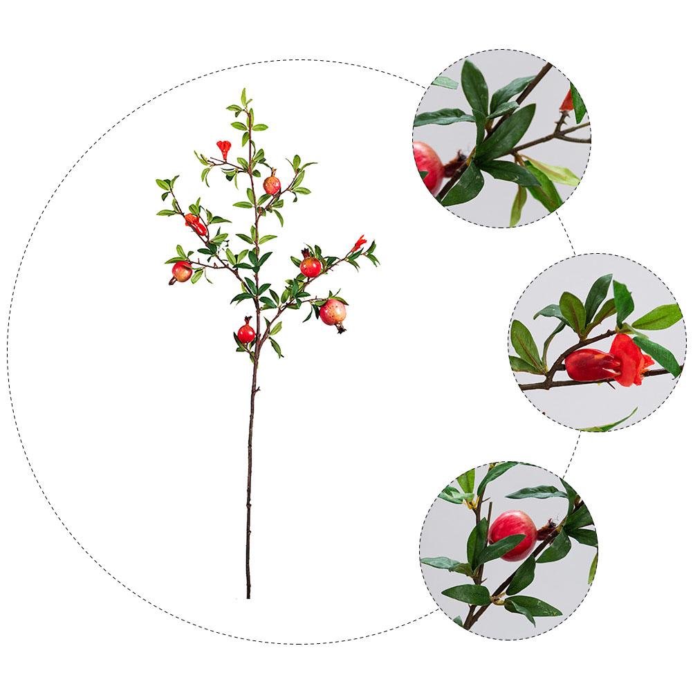 Simulated Pomegranate Fruit Branch Imitated Berry Artificial Branches Decor Realistic Home
