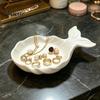Dressing Table Organizer 3D Printed Fish Shape Jewelry Tray, Girlish Decorative Trinket Dish, Desktop Cute Display Tray for Dresser Entryway