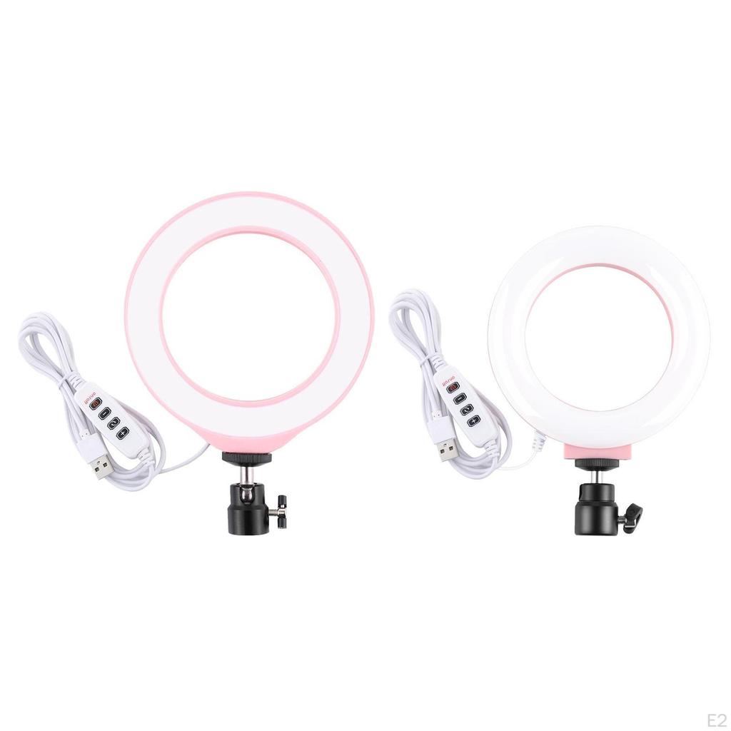4,7 6,2 Zoll LED Selfie-Ringlicht mit Stativ für /Make-up-Video, Dimmbare Vlogging-Fotografie