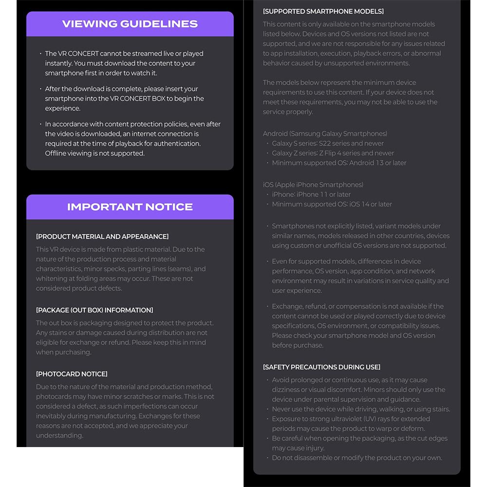 [Pre-order] TXT - [VR Concert Box] Volledige Box Pakket