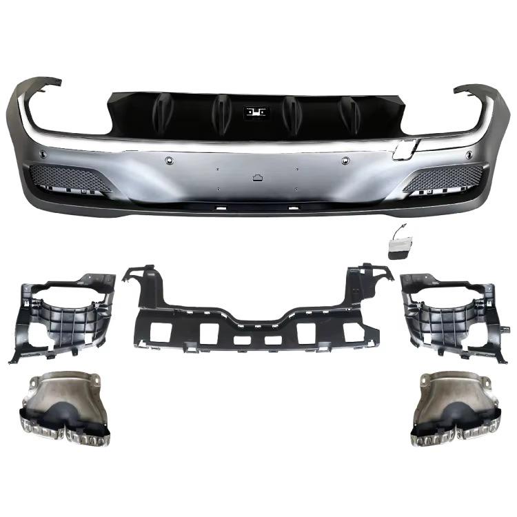 Mercedes GLE Coupe C167 2020 Rear Diffuser with Exhaust Tips - GLE53 AMG Upgrade