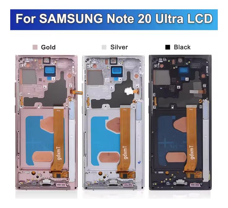TFT s rámečkem pro Samsung Note 20 Ultra N985 N986 LCD displej se sestavou dotykové obrazovky