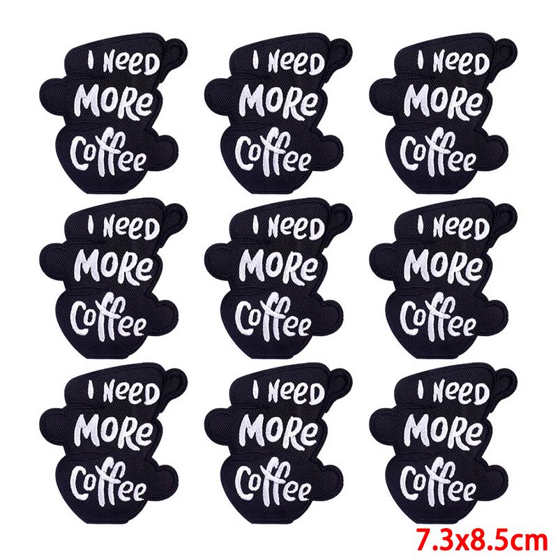 10 Pcs/lot Wholesale Embroidery Patch Iron On Patches For Clothing Patches On Clothes Jackets Decor Applique Sew Supplies