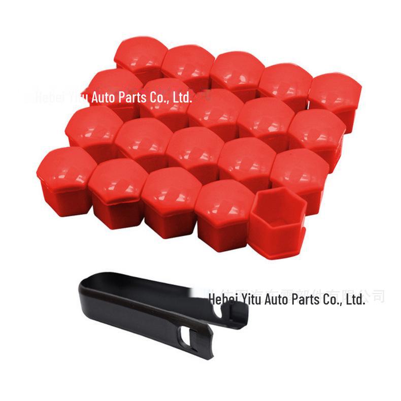 Universal Tire Nut Wheel Hub Protective Cover Set - 17mm, 19mm, 21mm