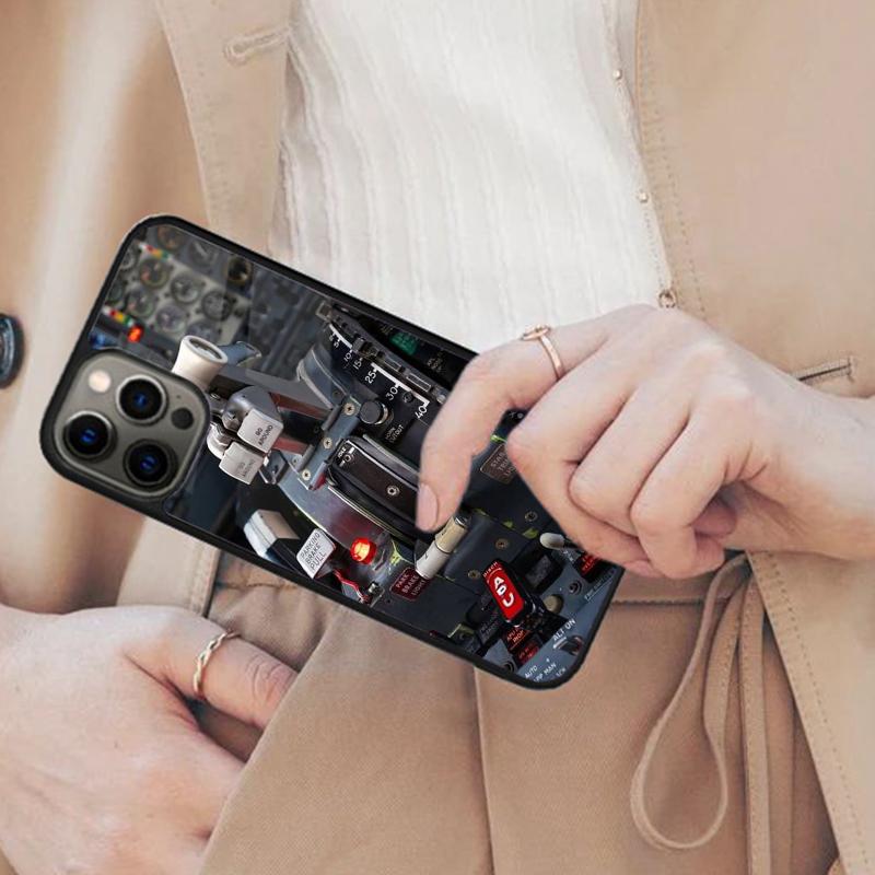 Aviation Aeroplane Helicopter cockpit Instrument Magnetic Phone Case For iPhone 17 Air 16 14 13 12 Pro Max 15 Plus MagSafe Cover iPhone 14