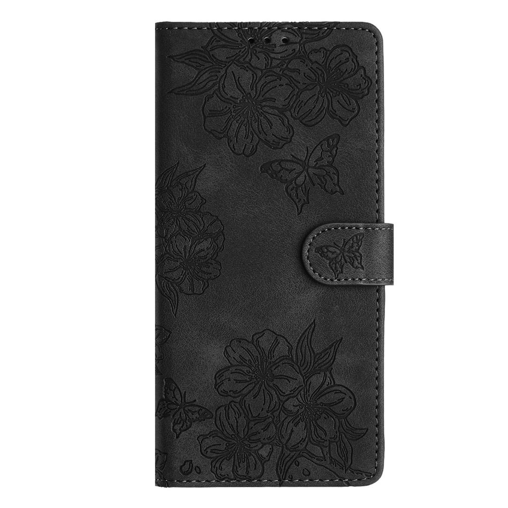 For Samsung Galaxy A36 5G Case Butterfly Flower Pattern Skin-Touch Leather Phone Cover