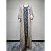 Indonesia Middle East Turkey Arab Dubai Saudi Gauze Embroidered Sequin Robe Dress Dresses