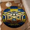 1PC rug Brazilian Football Crest Round mat Home Decor, Chair rug For livingroom,Bedroom, doormat home decor Birthday Gift Christmas Gifts