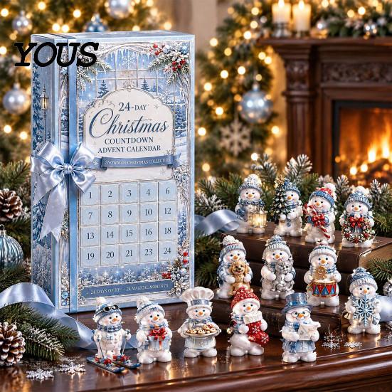 Exquisite Craft Gift Heritage Acrylic Advent Calendar, Decorative Hanging Ornament, Durable Lightweight Home Decor Blind Box for Bedroom And