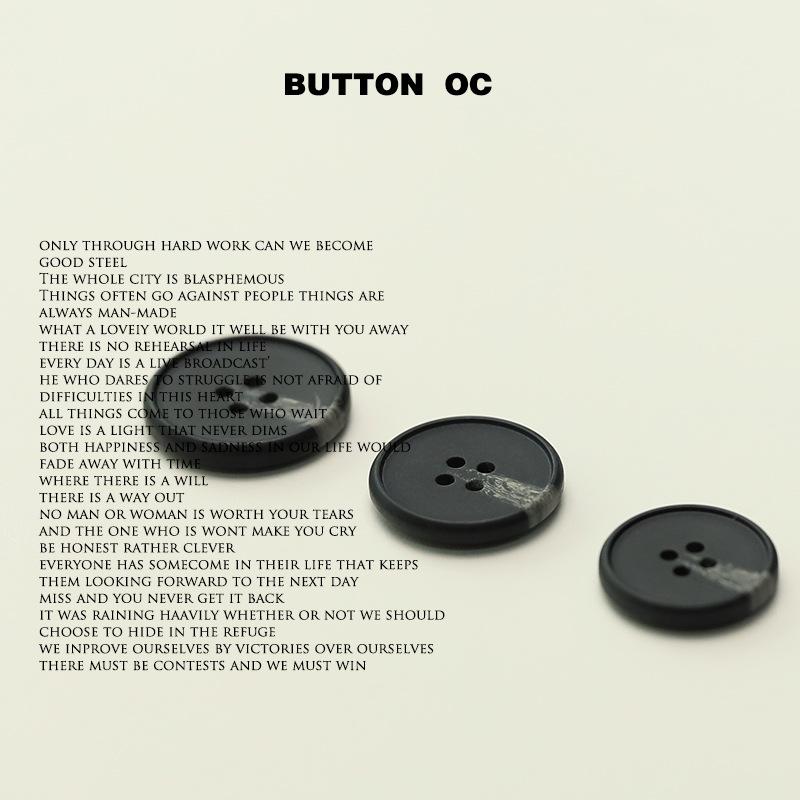 5Pcs Resin Four-Eye Button Knitted Cardigan Jacket Buttons Accessories Suit Jacket Fur Coat Buttons