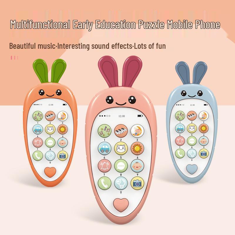 Cross-Border Exclusive Children's Carrot Music Phone: Early Education Toy for Boys and Girls