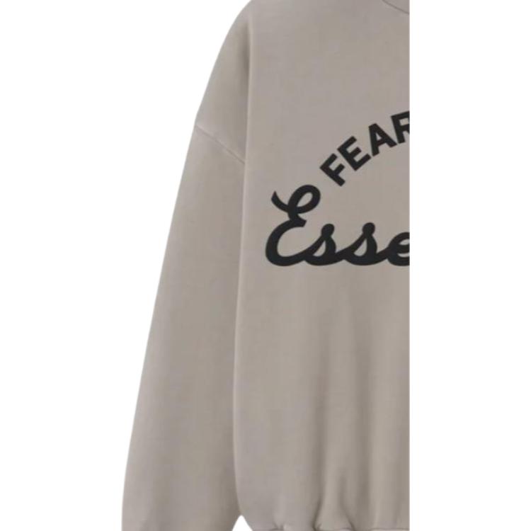 Fear of God Essentials 90s Crewneck Sweatshirt Faded Seal Men Tops Grey 192SP264453F