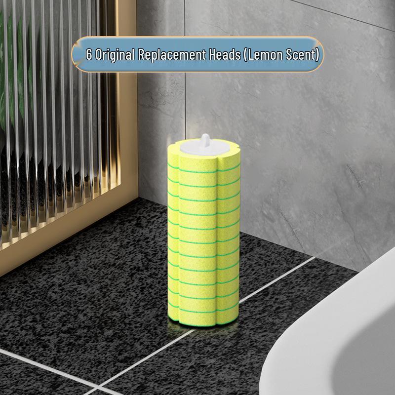 Toilet Brush Set with Flip Cover and Base - Bathroom Cleaner