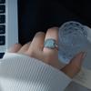 Hochwertiger Jade-Ring im Tangcao-Blumen-Design: Eleganter chinesischer Hofstil für Damen