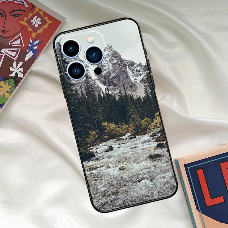 Nature Forest Mountain Phone Case For iPhone 16 14 13 12 11 15 17 Pro Max 15 16 Plus 13 Mini 16e 17 Air Funda Cover