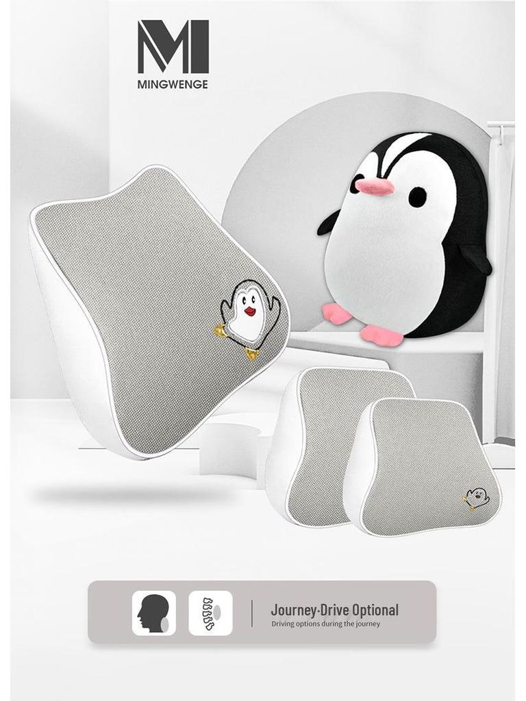 BYD Yuan PLUS Linen Cartoon Car Seat Cushion – Breathable, Full Wrap, Four Seasons Universal Cover.