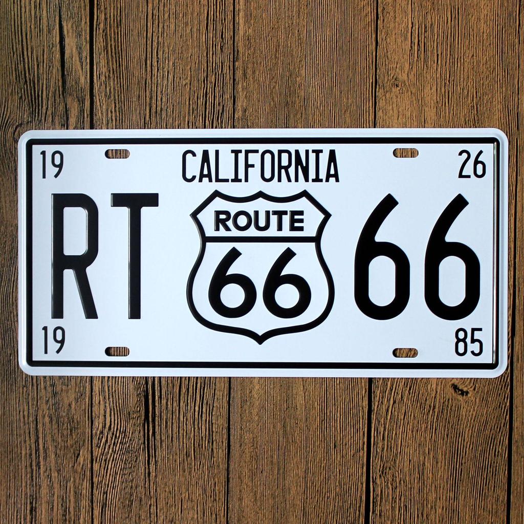 Route 66 Tin Sign for Home, Bedroom, or Bar Decor