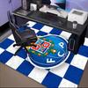 Fc Crest Design Printed Office Carpet Chair Cushion  Entryway Rug, Rugs for Living Room, Bedroom Christmas gifts