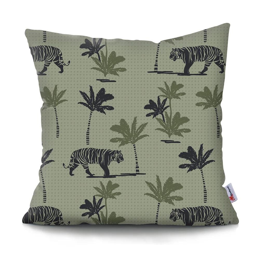 Kissenbezug Schlicht Retro Tigerkopf Kissen Auto Sofa Heimdekoration Kissenbezug Ornament