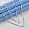 925 Sterling Silver 1.5mm Base Box Chain Necklace Jewelry