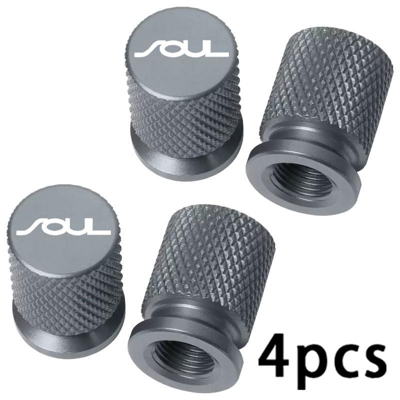 AABIY1 4PCS Colorful Car Accessories Car Tire Valve Cap For KIA Soul