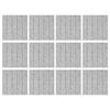 Pack of 12 Soundproof Foam Panels Wall Self Adhesive Acoustic Tiles Polyester Texture Perfect for Studios and Home Wall